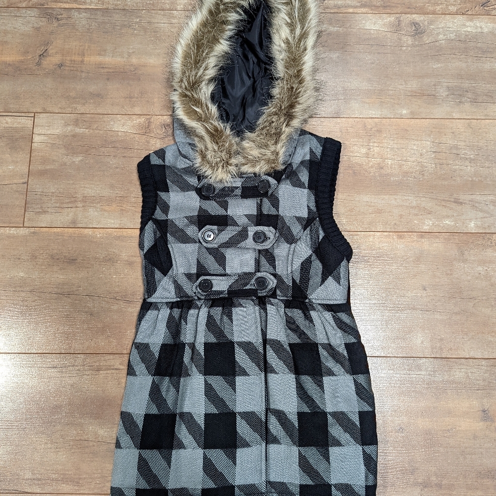 BOGO Hooded Plaid Vest